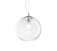 Ideal Lux Nemo Single Light Large Ceiling Pendant in a Clear Finish