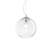 Ideal Lux Nemo Single Light Medium Ceiling Pendant Light in a Clear Finish