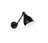 Ideal Lux Luminosa Newton Adjustable 1 Light Indoor Wall Light Matt Black, E27