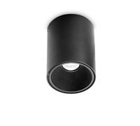Ideal Lux Nitro Integrated Led Round Surface Mounted Downlight Matte Black 2350Lm 3000K