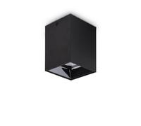 Ideal Lux Nitro 15W Square LED Flush Ceiling fitting in Matt Black Finish