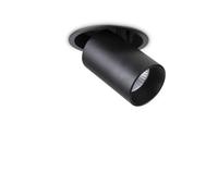 Ideal Lux Luminosa Nova Integrated Led Indoor 12W Recessed Downlight Black 3000K