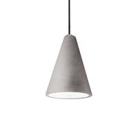 Ideal Lux Luminosa Oil 1 Light Ceiling Pendant Cement Grey, E27