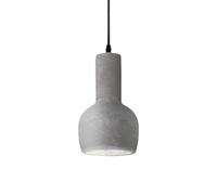 Ideal Lux Luminosa Oil 1 Light Ceiling Pendant Cement Grey, E27