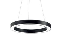 Ideal Lux LED pendant light Oracle, Ø 70 cm, black, 3,000 K