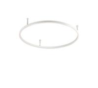 Ideal Lux Luminosa Oracle Slim 70Cm Non Dim 4000K Round Integrated Led Semi Flush Ceiling Light White