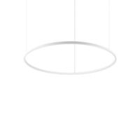 Ideal Lux Luminosa Oracle Slim 90Cm Non Dim 2700K Round Integrated Led Pendant Ceiling Light White