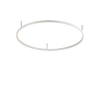 Ideal Lux Luminosa Oracle Slim Non Dim Round 90Cm Integrated Led Semi Flush Light White 90Cm 3000K