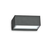 Ideal Lux Twin Single Light Up & Down Outdoor Wall Fitting in Anthracite Grey Finish