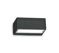 Ideal Lux Twin Single Light Up & Down Outdoor Wall Fitting in Black Finish