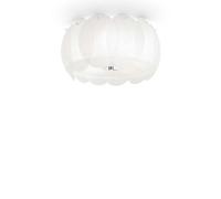 Ideal Lux Ovalino 5 Light Flush Ceiling Light in Chrome Finish