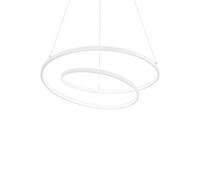 OZ Dimmable Swirl Integrated LED Pendant Ceiling Light White 3000K Netlighting White One Size