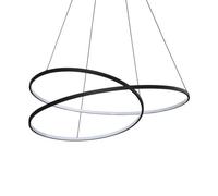 Ideal Lux Luminosa Oz Integrated Led Pendant Ceiling Light Black 8300Lm 3000K