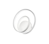 Ideal Lux Luminosa Oz Led Decorative Swirl Integrated Led Wall Light White, 3000K
