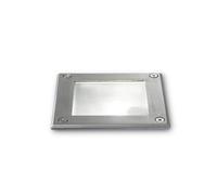 Ideal Lux Luminosa Park Square Outdoor Recessed Ground Light Steel 1X Gu10 Ip67