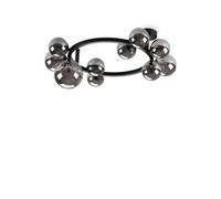 Ideal Lux Perlage 10 Light Globe Ceiling Light Black, Smokey Grey Shade