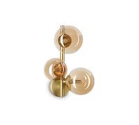 Ideal Lux Luminosa Perlage 3 Light Wall Lamp Brass