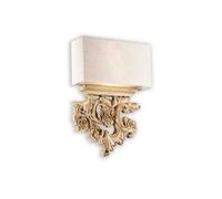 Ideal Lux Luminosa Peter 2 Light Indoor Wall Light Brown, Beige With Shade, E14