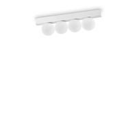 Ideal Lux Ping Pong 4 Light Globe Ceiling Light White 1000Lm 3000K