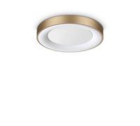 Ideal Lux Luminosa Planet 40Cm Integrated Led Semi Flush Ceiling Light Brass 1850Lm 3000K
