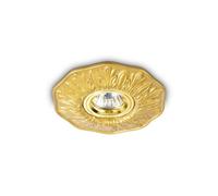 Ideal Lux Luminosa Polka 1 Light Recessed Spotlight Brass, Gu10