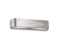 Ideal Lux Lighting Posta Wall Light Aluminium A - Aluminium
