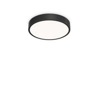 Ideal Lux Ray Integrated LED Semi Flush Light Black 4050Lm 3000-4000K IP44