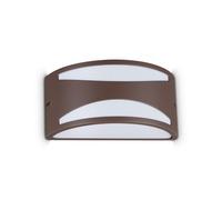 Ideal Lux Luminosa Rex Outdoor Flush Wall Lamp Coffee 1X E27 Ip44