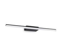 Ideal Lux Luminosa Riflesso Integrated Led Bathroom Over Mirror Light Black 1800Lm 3000K Ip44