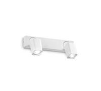 Ideal Lux Luminosa Rudy 2 Light Twin Ceiling Spotlight White
