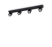 Ideal Lux Rudy 4 Light Ceiling Spotlight Bar Black