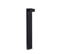 Ideal Lux Sirio 2 Light Large Outdoor Post Light in Black Finish