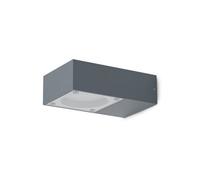 IDEAL LUX Sirio anthracite outdoor wall lamp, width 10 cm, metal