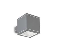 Ideal Lux Luminosa Snif Square 1 Light Outdoor Up Down Wall Light Anthracite, Putty Ip44, G9