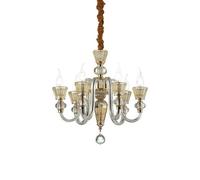The Italian Collection Strauss 6 Light Chandelier in a Clear Finish
