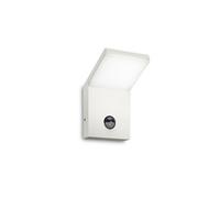 Ideal Lux Style 3000K LED Wall Fitting in White Finish with PIR Sensor