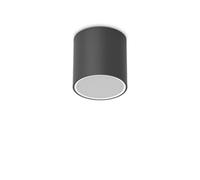 Ideal Lux Techo 15.3Cm Outdoor Surface Mounted Downlight Black Ip54