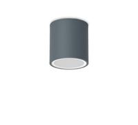 Ideal Lux Techo 9.5Cm Outdoor Surface Mounted Downlight Anthracite Ip54