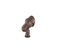 Ideal Lux Terra Single Light Small Garden Spotlight in a Coffee Brown Finish