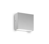 Ideal Lux Tetris Single Light Flush Outdoor Wall Fitting in Grey Finish
