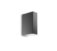 Ideal Lux Luminosa Tetris 2 Light Outdoor Up Down Wall Light Anthracite Ip44, G9