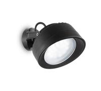 Ideal Lux Luminosa Tommy 1 Light Outdoor Wall Light Black Ip66