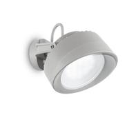 Ideal Lux Luminosa Tommy 1 Light Outdoor Wall Light Grey Ip66