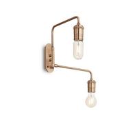 Ideal Lux Luminosa Triumph 2 Light Wall Light Antique Brass