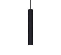 Ideal Lux Luminosa Tube Led 1 Light Slim Ceiling Pendant Black