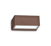 Ideal Lux Luminosa Twin Outdoor Up Down Wall Lamp 1 Light Coffee Ip44, G9