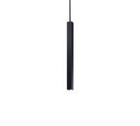 Ideal Lux Ultrathin 40 Square LED Ceiling Pendant Light in a Matt Black Finish
