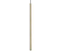 Ideal Lux Luminosa Ultrathin Round 100Cm Tall Led Slim Pendant Ceiling Light Satin Brass 3000K