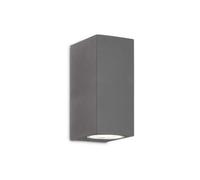 Ideal Lux Luminosa Up 2 Light Outdoor Up Down Wall Light Anthracite Ip44, G9