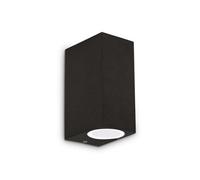 Ideal Lux Luminosa Up 2 Light Outdoor Up Down Wall Light Black Ip44, G9